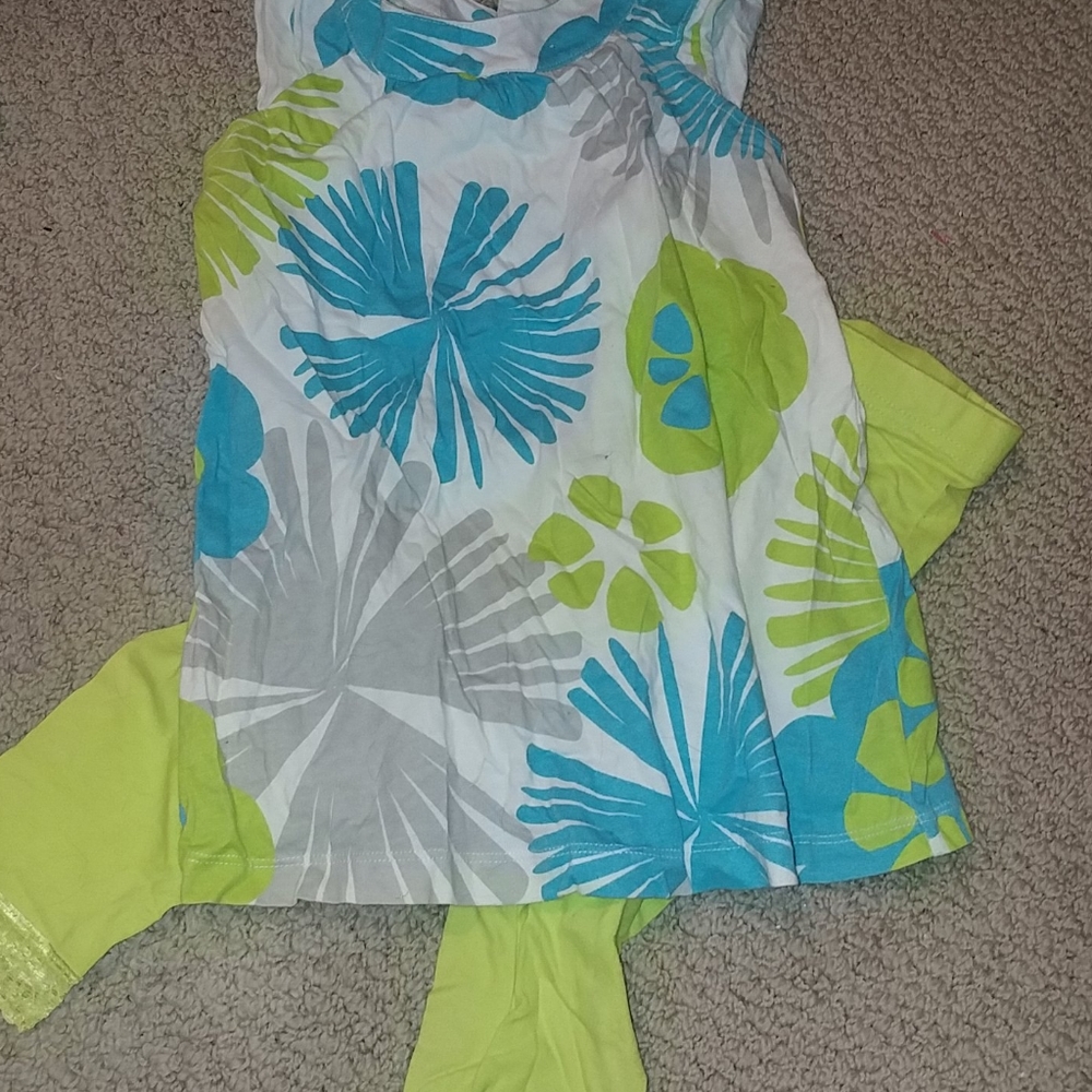 Girls 2 Piece Summer Tunic With Leggings 5